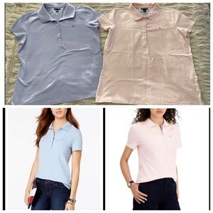 Tommy Hilfiger, Women's Solid Short-Sleeve Polo Top.